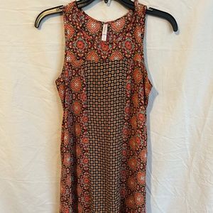 Xhilaration Printed Dress Size Small w/ Pockets